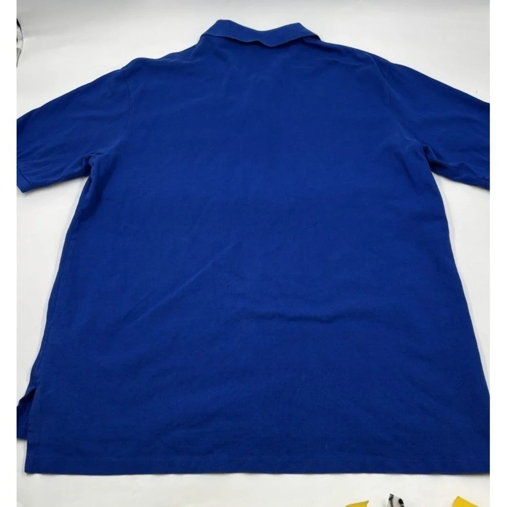 Polo Ralph Lauren Men's 2XLT‎ Cotton Blue Rugby Large Pony Short Sleeve Polo